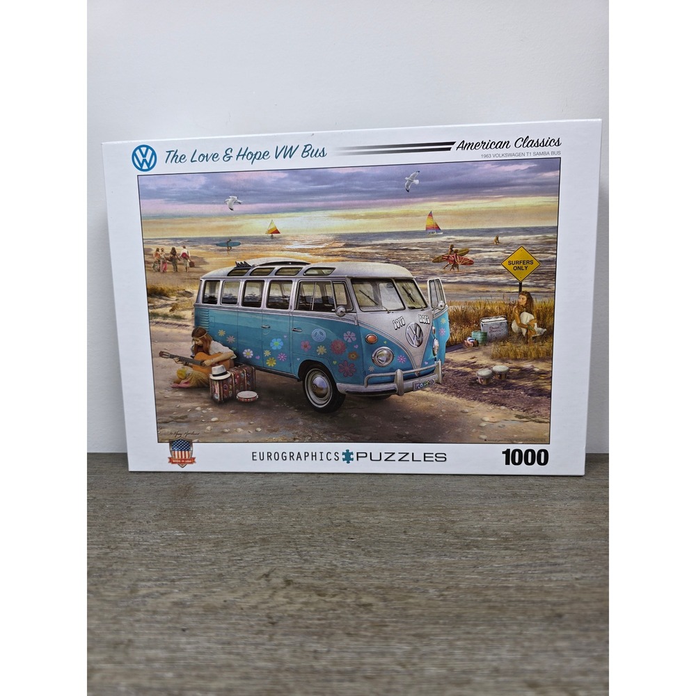 The Love and Hope VW Bus - 1000 Piece Jigsaw Puzzle by Eurographics